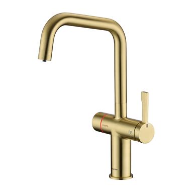 Clearwater Magus 4-in-1 Instant Hot & Filtered Cold Water Touchless Kitchen Mixer Tap - Brushed Brass