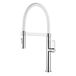 Clearwater Meridian Twin Flow Single Lever Mono Kitchen Tap with Detachable Spout - Chrome/White