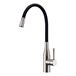 Clearwater Morpho Mono Kitchen Mixer with 'Flex & Stay' Swivel Spout - Brushed Nickel & Choice of Hose Colour