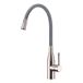 Clearwater Morpho Mono Kitchen Mixer with 'Flex & Stay' Swivel Spout - Brushed Nickel & Grey Hose