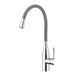 Clearwater Morpho Mono Kitchen Mixer with 'Flex & Stay' Swivel Spout - Polished Chrome & Grey Hose