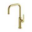 Clearwater Pioneer Single Lever Industrial-Style Mono Kitchen Mixer Tap - Brushed Brass