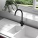 Clearwater Rococo WRAS Approved Twin Lever Mono Kitchen Mixer with Swivel Spout