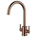 Clearwater Rococo WRAS Approved Twin Lever Mono Kitchen Mixer - Regency Copper