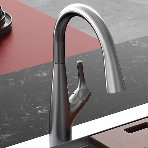 Clearwater Rosetta WRAS Approved Single Lever Mono Pull Out Kitchen Mixer and Cold Filtered Water Tap