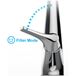 Clearwater Rosetta Single Lever Mono Pull Out Kitchen Mixer and Cold Filtered Water Tap - Brushed Nickel