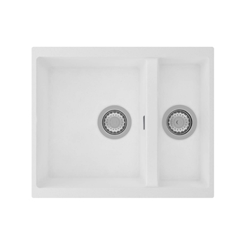 Clearwater Siena 1.5 Bowl Granite Composite Undermount Kitchen Sink & Waste - 555 x 460mm