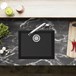 Clearwater Siena 1 Bowl Granite Composite Inset or Undermount Kitchen Sink & Waste - 530 x 460mm