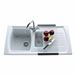 Clearwater Sonnet White Ceramic 1.5 Bowl Sink & Drainer - Reversible
