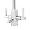 Clearwater Stella Triple Lever Mono Kitchen Mixer and Cold Filtered Water Tap - Chrome
