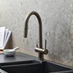 Clearwater Toledo Twin Lever Pull Out Mono Kitchen Mixer and Cold Filtered Water Tap - Brushed Nickel