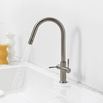 Clearwater Topaz Twin Lever Mono Kitchen Mixer with 'Twist & Spray' Spout and Knurled Handles