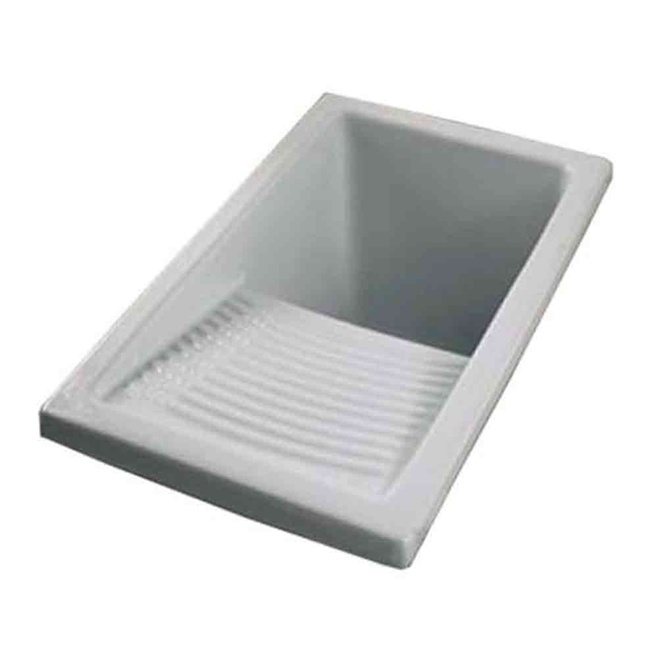Clearwater Small White Ceramic Laundry Sink - 395 x 610mm