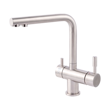 Clearwater Zuben Mono Kitchen Mixer with Swivel Spout and Filtered Cold Water - Stainless Steel