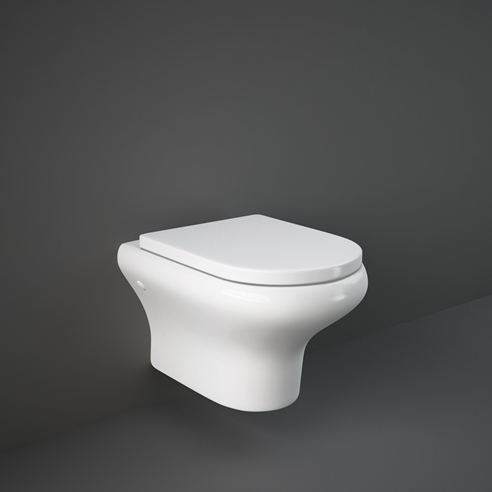 RAK Compact Wall Hung Rimless Toilet with Soft Close Seat