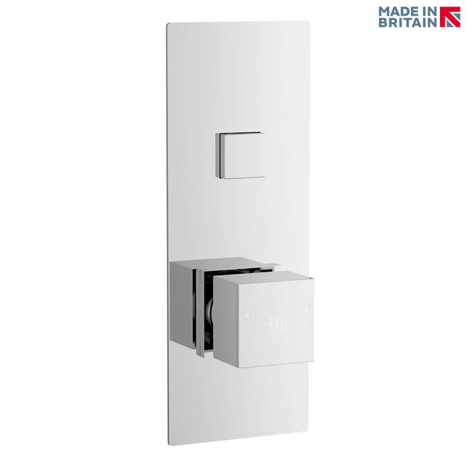 Hudson Reed Ignite Square One Outlet Push Button Concealed Shower Valve