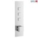 Hudson Reed Ignite Square Three Outlet Push Button Concealed Shower Valve