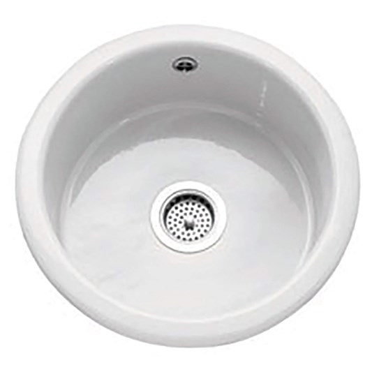 Caple Warwickshire Single Bowl Inset Or, Ceramic Round Kitchen Sink And Drainer Combo