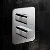 Crosswater Atoll/Glide II 2 Outlet Concealed Thermostatic Shower Valve - Crossbox Technology - Polished Chrome
