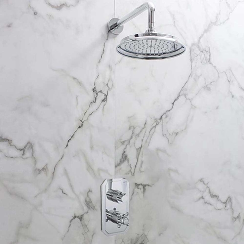 Crosswater Belgravia Lever Slimline 1 Outlet WRAS Approved Concealed Thermostatic Shower Valve
