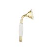 Crosswater Belgravia Shower Handset with Wall Outlet and Hose - Unlacquered Brass
