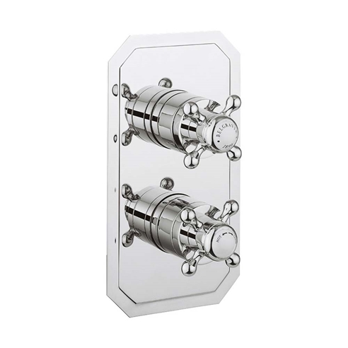 Crosswater Belgravia Crosshead Slimline 3 Outlet WRAS Approved Concealed Thermostatic Shower Valve