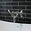 Crosswater Belgravia Lever Wall Mounted Bath Filler with Exposed Valves