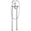 Crosswater Belgravia Crosshead Chrome Floor Standing Bath Shower Mixer with Handset Kit