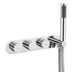 Crosswater Dial Central 2 Outlet Concealed Thermostatic Bath Valve with Single Mode Handset