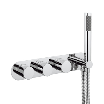 Crosswater Central Thermostatic Shower Valve With 3 Way Diverter and Shower Kit
