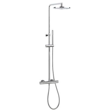 Crosswater Curve Exposed Thermostatic Shower Valve with Rigid Riser & Handset Kit