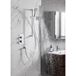 Crosswater Dial Kai Lever 1 Outlet Concealed Shower Valve with Slide Rail Kit & Wall Outlet