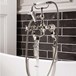 Crosswater Belgravia Crosshead Nickel Floor Standing Bath Shower Mixer with Handset Kit