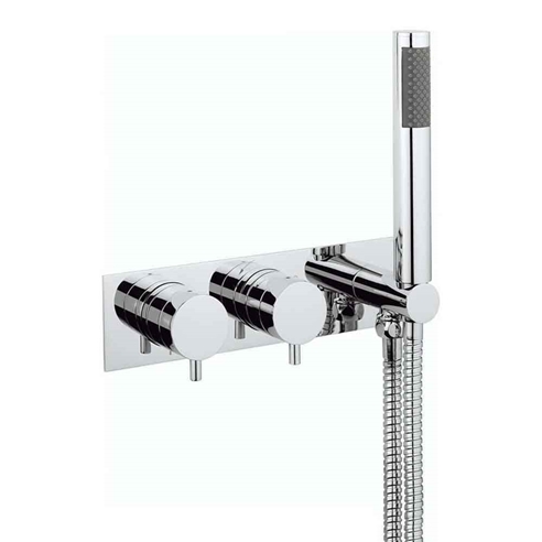 Crosswater Kai Lever 2 Outlet Concealed Thermostatic Shower Valve with Handset