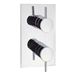 Crosswater Kai Twin Lever 3 Outlet Concealed Thermostatic Shower Valve