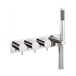 Crosswater Kai Lever Concealed Triple Control Thermostatic Shower Valve with 3 Outlets & Handset Kit