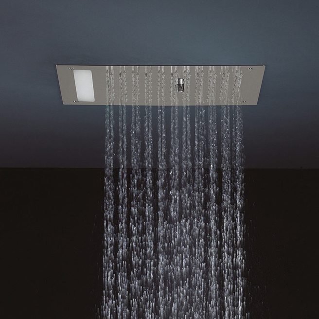 Crosswater Revive Multifunction Recessed Shower Head with LED Lights & Remote Control