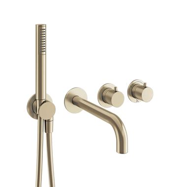 Crosswater Module 2 Outlet Concealed Thermostatic Shower Valve With Bath Spout & Shower Handset