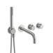 Crosswater Module 2 Outlet Concealed Thermostatic Shower Valve With Bath Spout & Shower Handset - Brushed Stainless Steel Effect