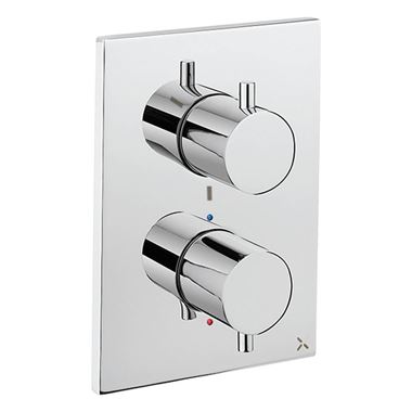 Crosswater MPRO Thermostatic 3 Outlet Shower Valve - Crossbox Technology - Chrome