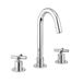 Crosswater MPRO 3 Hole Basin Mixer Tap with Crosshead Handles