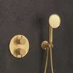Crosswater MPRO Industrial Thermostatic 2 Outlet Shower Valve - Crossbox Technology - Unlacquered Brushed Brass