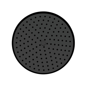 Crosswater MPRO Industrial 8 Inch Shower Head - Carbon Black