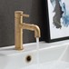 Crosswater MPRO Industrial Basin Mixer Tap - Unlacquered Brushed Brass