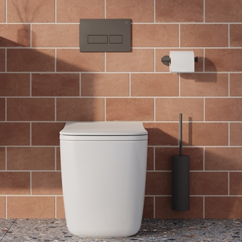 Crosswater MPRO Wall Mounted Toilet Brush Holder - Slate