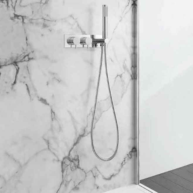 Crosswater MPRO 2 Outlet Concealed Thermostatic Shower Valve with Handset