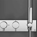 Crosswater MPRO Concealed Thermostatic Shower Valve with 2 Outlets & Handset Kit - Brushed Stainless Steel