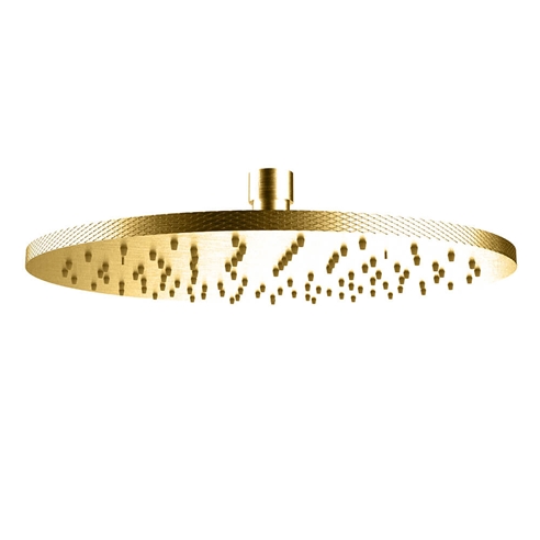 Crosswater Union 250mm Fixed Shower Head - Brushed Brass