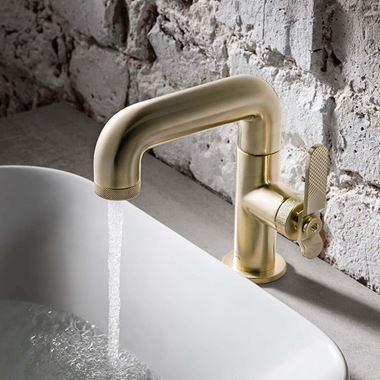 Crosswater Union WRAS Approved Mono Basin Mixer Tap - Brushed Brass