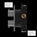 Crosswater MPRO Push 3 Outlet Concealed Valve - Crossbox Technology - Matt White